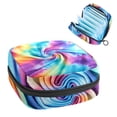 thumbnail image 1 of Tie Dye Sanitary Bags Period Purse Small Lipstick Pouch for Purse Travel Makeup Pouch for Women - Stylish Organizer for Your Sanitary Products, 1 of 6