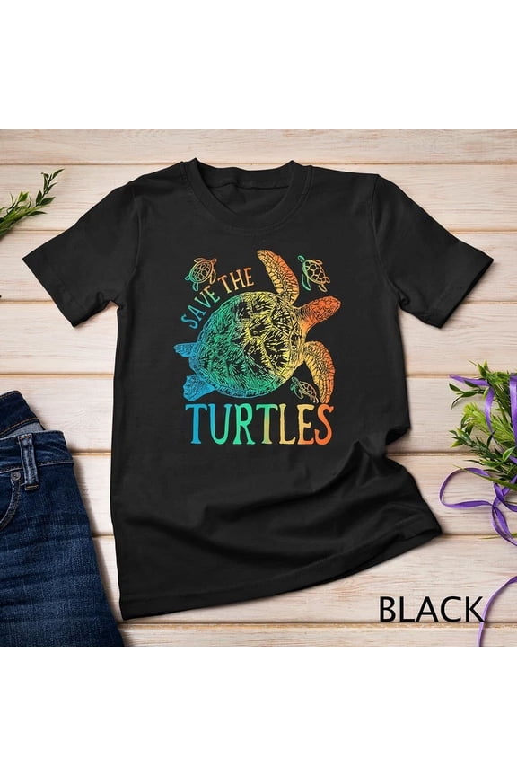 Tie Dye Sea Turtle, Save The Turtles, Women & Men And Kids Unisex T-Shirt