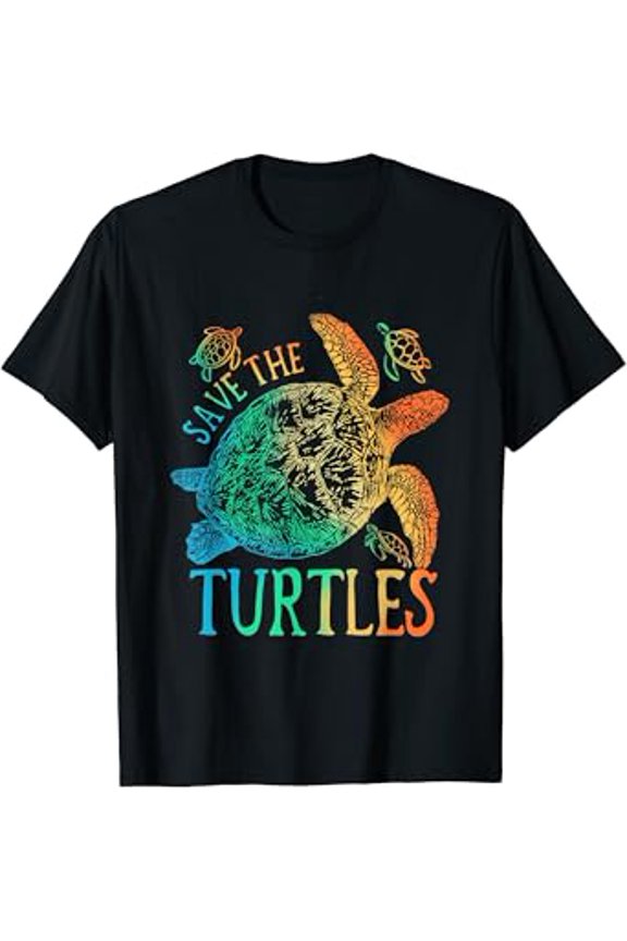 Tie Dye Sea Turtle, save the turtles, women & men and T-Shirt