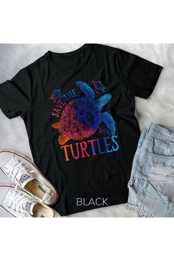 Tie Dye Sea Turtle, save the turtles, women & men and kids cold Unisex T-shirt