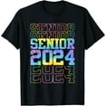 thumbnail image 1 of Tie Dye Senior 2024 Class Of 24 Graduation Boys Girls T-shirt, 1 of 4