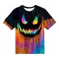 thumbnail image 1 of Tie Dye Shirt Kids Child Boys Tie Dye Face Crew Neck Short Sleeve T Shirt Casual Playful Top Boys Tshirts, 1 of 5