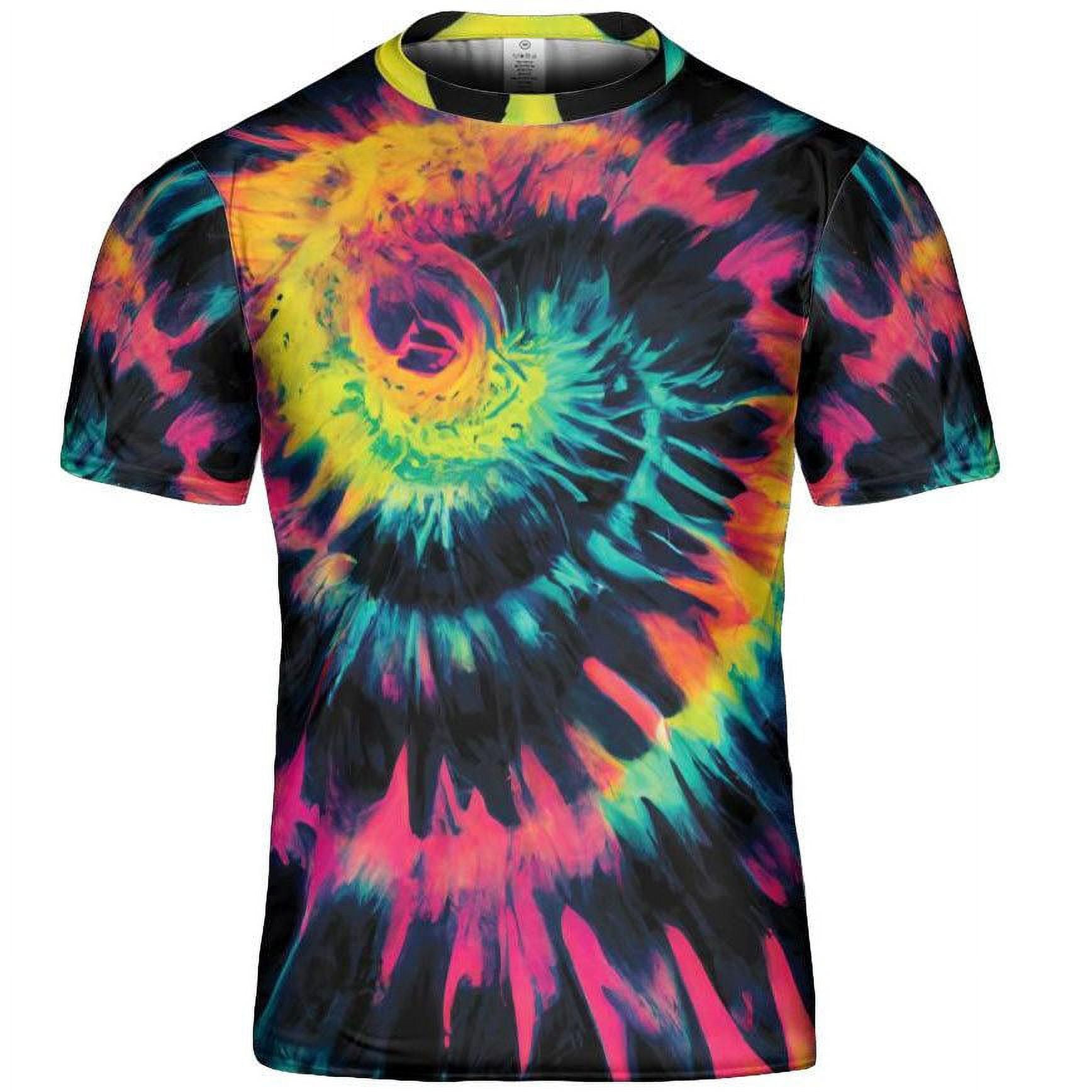 fluorescent tie dye shirts
