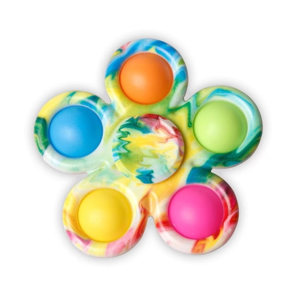 Fidget Spinner Sensory Pops Finger Toys Tie Dye Simple Push Bubble Hand Spinner For ADHD Autism Anxiety Stress Relief Gifs