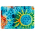 thumbnail image 1 of Tie Dye Soft Polyester Non-Slip Machine Washable Floor Carpet Door Mat Office Rugs, 1 of 1