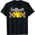 thumbnail image 1 of Tie Dye Softball Mom Tee Softball Game Day Vibes Mothers Day T-Shirt, 1 of 4