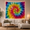 thumbnail image 1 of Tie Dye Spiral With Burst Radiates, Mystical Fantasy for Space Lovers, Galaxy Room Decor Room Accent, Graduation Gift, Tapestry Wall Hanging for Bedroom and Dorm, 1 of 7
