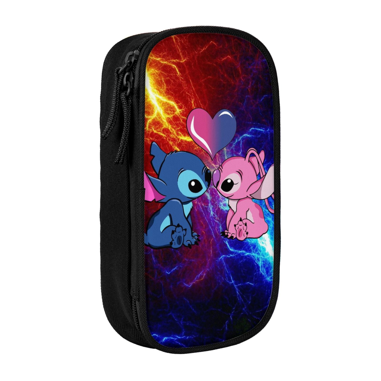 Tie Dye Stitch Pencil Case Large Capacity Pen Case Double Zippers Pen ...