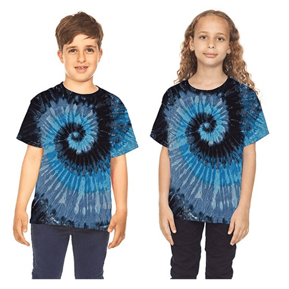 Tie Dye Style T-Shirts for Men and Women - Multi Color Tops by Krazy Tees