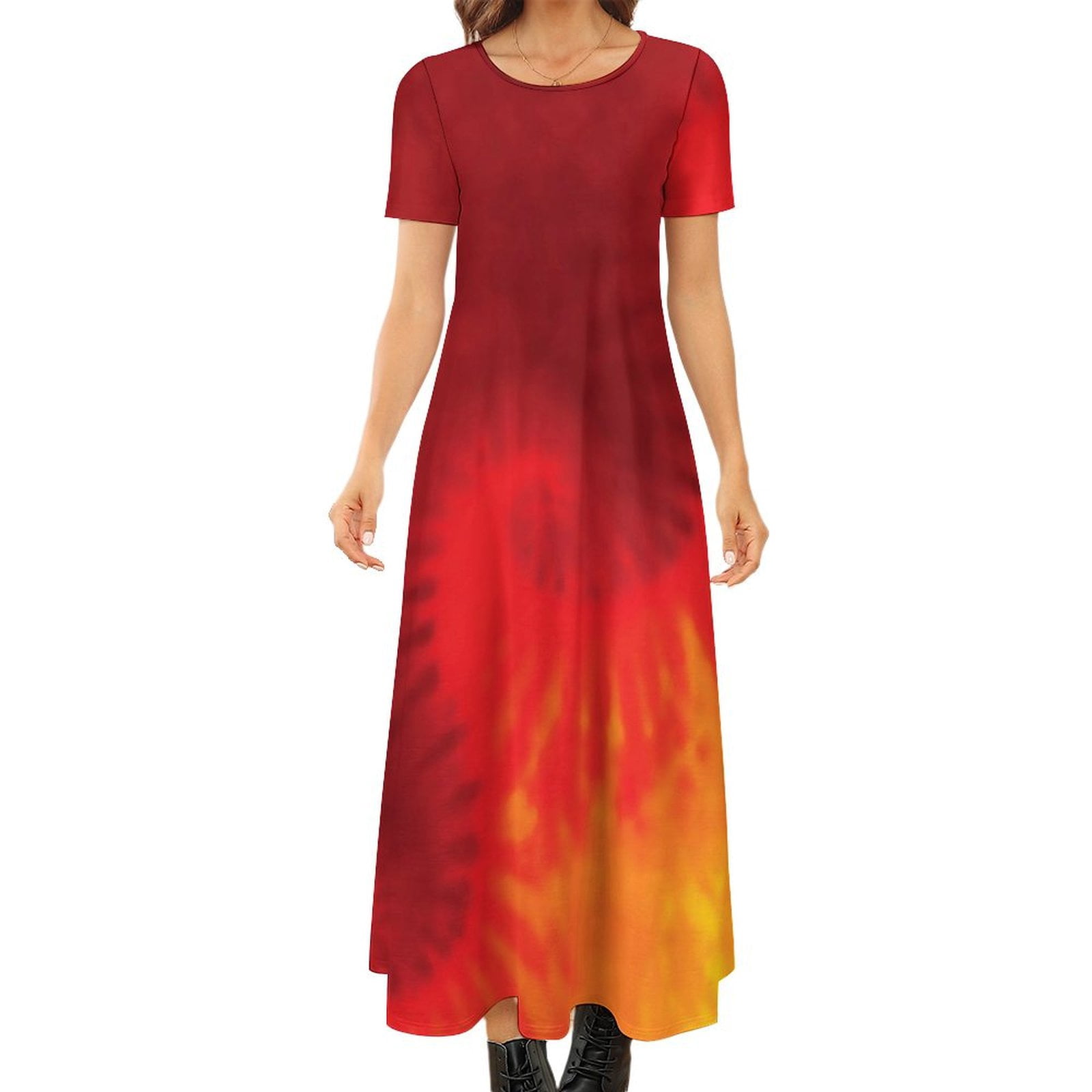 Blue Swirl Maxi Dress