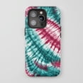 thumbnail image 1 of Tie Dye Swirl For All iPhone Series Tough Phone Case Psychedelic Teal Magenta, 1 of 7