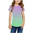thumbnail image 1 of Tie Dye T-Shirt for Kids, Boys Girls 3D Graphic Printed T-Shirts Unisex Short Sleeve Summer Tees Rainbow Colorful Short Sleeve Shirts Multicolor 3-4 Years, 1 of 3