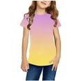 thumbnail image 1 of Tie Dye T-Shirt for Kids, Boys Girls 3D Graphic Printed T-Shirts Unisex Short Sleeve Summer Tees Rainbow Colorful Short Sleeve Shirts Multicolor A 7-8 Years, 1 of 3
