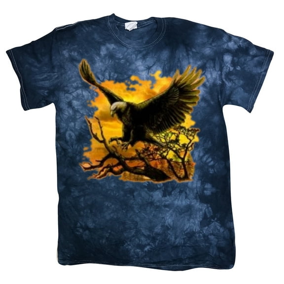 Tie Dye T-shirt Bald Eagles Mens Graphic Tees