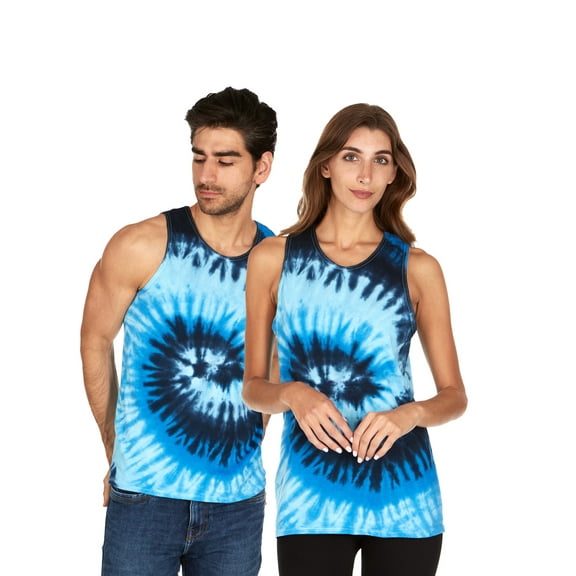 Tie Dye Tank Top Men Women - Fun Bright Colotful Tops