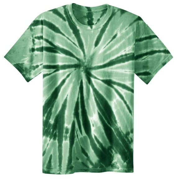 Tie-Dye Tee. Forest Green. M