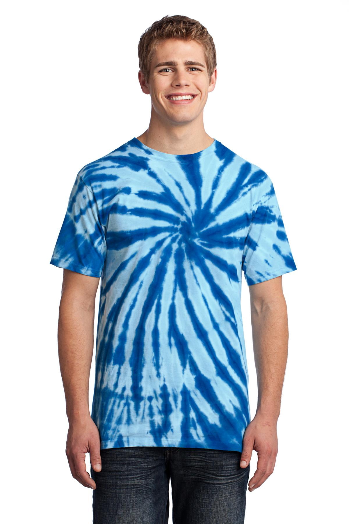 Port & Company Boys Tie-Dye Tee – Ocean Rain Color, 5.4 Oz 100% Cotton, Standard Fit