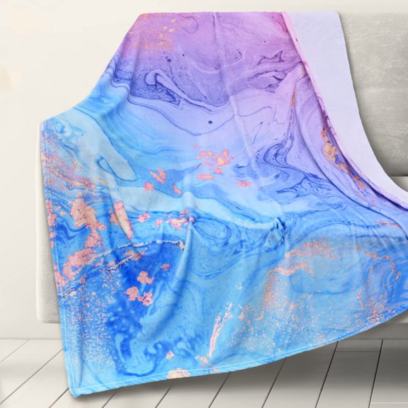Tie Dye Throw Blanket, Lightweight Soft Fuzzy Throw Blanket for Girls Kids Women, Tie Dye Gifts for Girls,50X60 Inches Flannel Microfiber Bed Sofa Couch Chair Colorful Rainbow Blanket