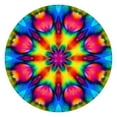 thumbnail image 1 of Tie Dye Vivid Petal Mandala Pattern Round Fitted Tablecloth with Elastic Edge,Dining Table Cover Waterproof,Outdoor Round Tablecloth for Camping,Dining,Indoor and Outdoor, 1 of 7
