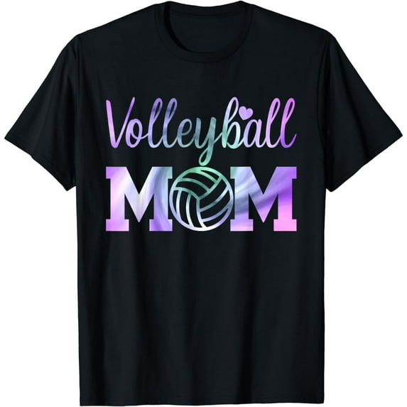 Tie Dye Volleyball Mom For Women Family Team Mommy T-Shirt