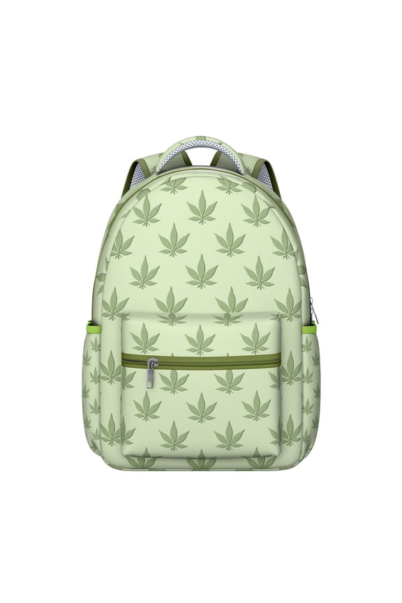 Tie Dye Weed Backpack Psychedelic Marijuana Leaf Glow in the Dark Trippy Cannabis Leaf Colorful Weed Aesthetic School Bag