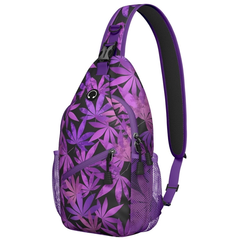 Tie Dye Weed Crossbody Backpack - Travel-Ready Minimalist  display picture 1