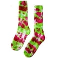 thumbnail image 1 of Tie Dye Women's Florescent Pink/Florescent Green Crew Socks (9/11), 1 of 1
