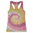 thumbnail image 1 of Tie-Dye Women's Racerback Tank Top Cami-Shirts, Desert Rose, Large, 1 of 5