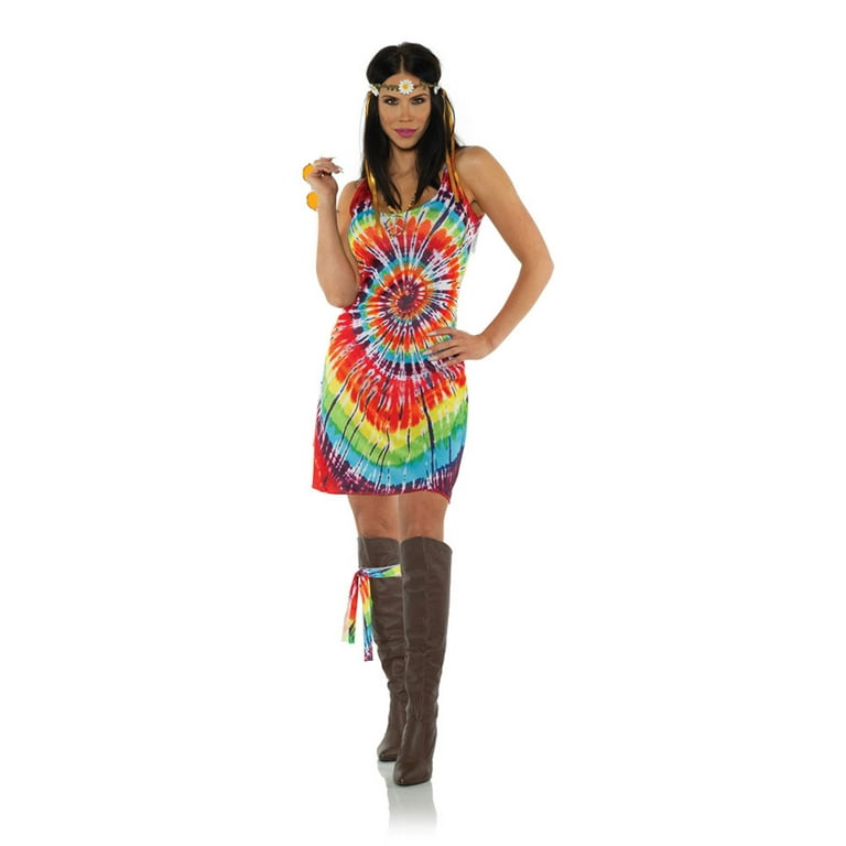 Adult 60s Hippie Dress Costume 
