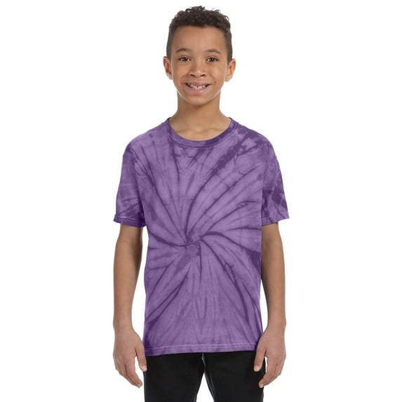 Tie-Dye Youth 5.4 oz. 100% Cotton Spider T-Shirt - CD101Y