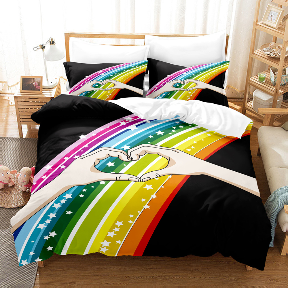 Tie Dyed Bedding Sets Duvet Cover Set Psychedelic Spiral Swirl Pattern