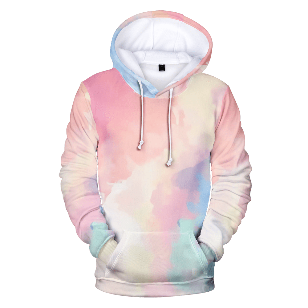Tie Dyed Pullover Hoodie Tie Dye Print Hoodies Long Sleeves Casual Sweatshirt With Pocket Streetwear Fall Winter Kids Men Women Couple Clothes