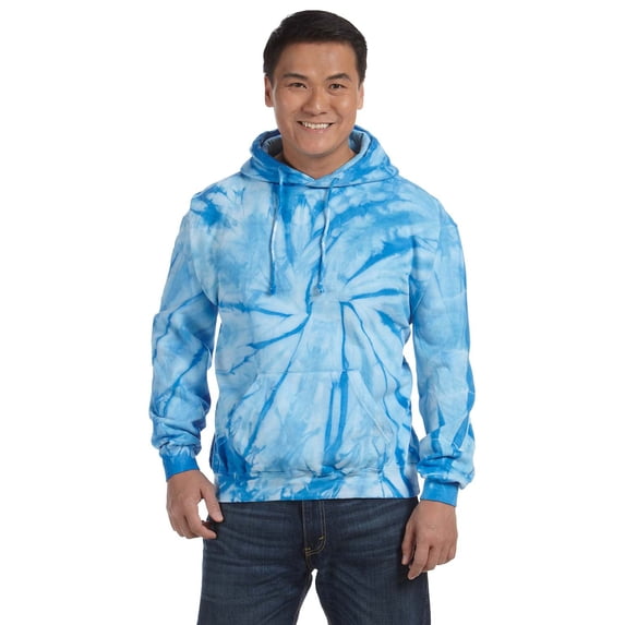 Tie-Dyed Tie-Dye 8.5 Oz Pullover Hood, XL, Spider Baby Blue
