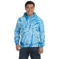thumbnail image 1 of Tie-Dyed Tie-Dye 8.5 Oz Pullover Hood, XL, Spider Baby Blue, 1 of 3