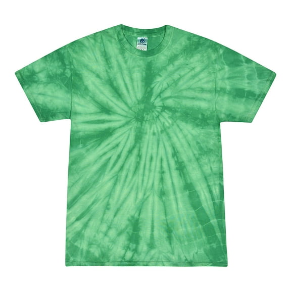Tie Dyes Men's Tie Dyed Performance Short Sleeve T-shirt. H1000 Spider-Kelly-XL