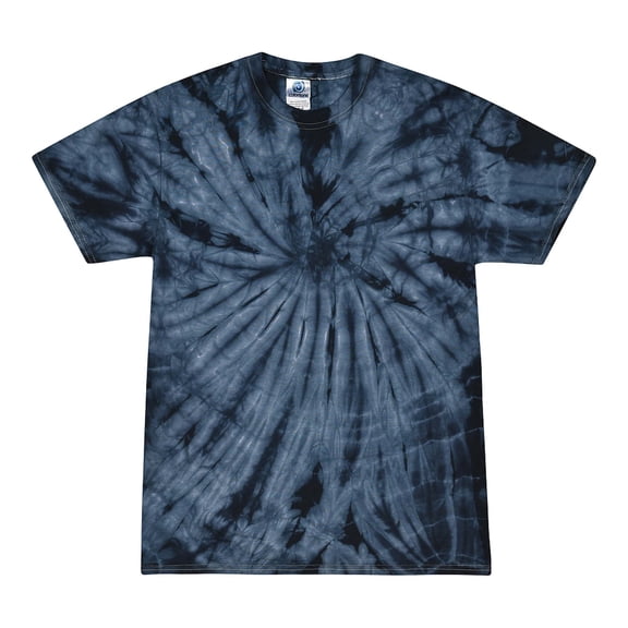 Tie Dyes Men's Tie Dyed Performance Short Sleeve T-shirt H1000 Spider-Navy-XL