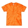 thumbnail image 1 of Tie Dyes Men's Tie Dyed Performance Short Sleeve T-shirt. H1000 Spider-Orange-Medium, 1 of 4