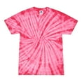 thumbnail image 1 of Tie Dyes Men's Tie Dyed Performance Short Sleeve T-shirt H1000 Spider-Pink-Small, 1 of 4
