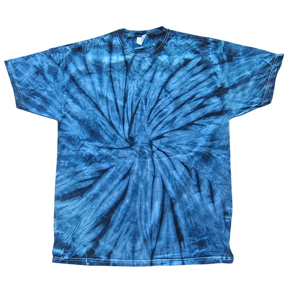 Tie Dyes Men's Tie Dyed Performance Short Sleeve T-shirt H1000 Spider-navy-xxl
