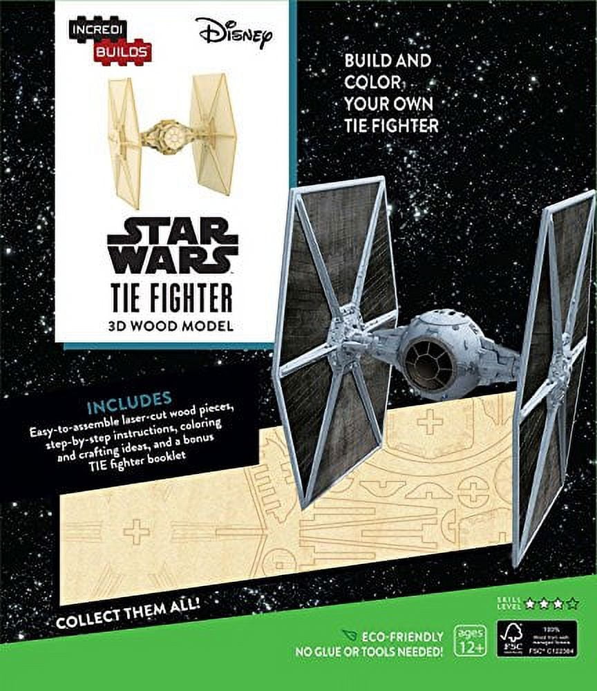 Tie Fighter 3D Wood Model (IncrediBuilds, Star Wars)