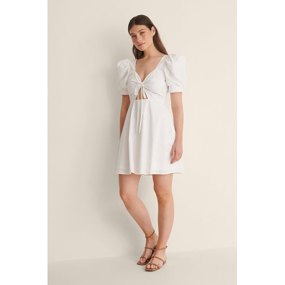Tie Front Cotton Dress
