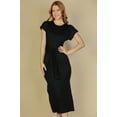 thumbnail image 1 of Tie Front Short Sleeve Side Slit Dress, 1 of 2