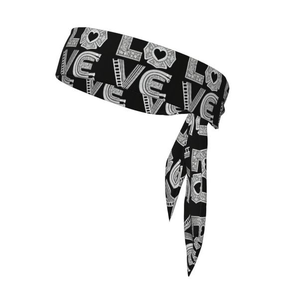 Tie Headbands Firefighter Love Sports Bandana Hair Band Elastic Karate Adjustable Non Slip Hairband For Men Women