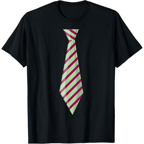 Tie Necktie Funny Halloween Costume T-ShirtMen and women, Black T-shirt, size: Extra large