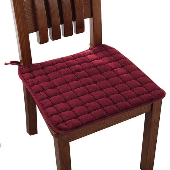 Tie On Seat Pad Warm Dining Room Anti-skid Kitchen Office Chair Cushion Mat
