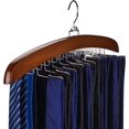 Motorized Closet Rack Tie Rack Tie Hanger 24 Hooks Wooden, Tank Top Hanger,Belt Organizer for ...