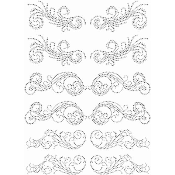 Tie Rhinestonet Iron on Transfer 11.7x8.3 Inch Heat Transfer Decal Bling Patch Clear Rhinestone Template Clothing Repair Applique for T-Shirt Clothing Pants Bags