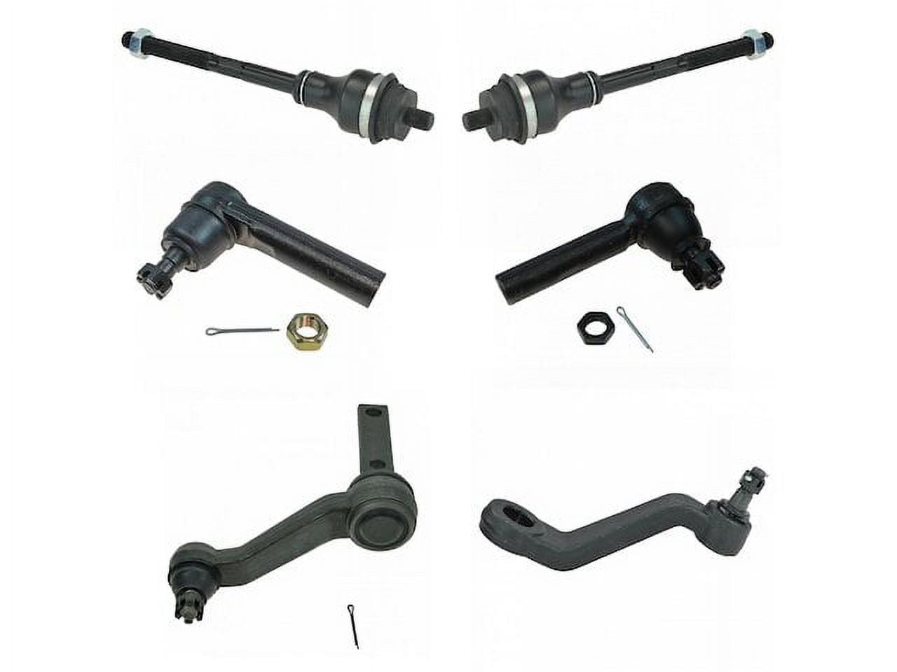 Tie Rod End Idler Arm Pitman Arm Kit 6 Piece Compatible with 1998