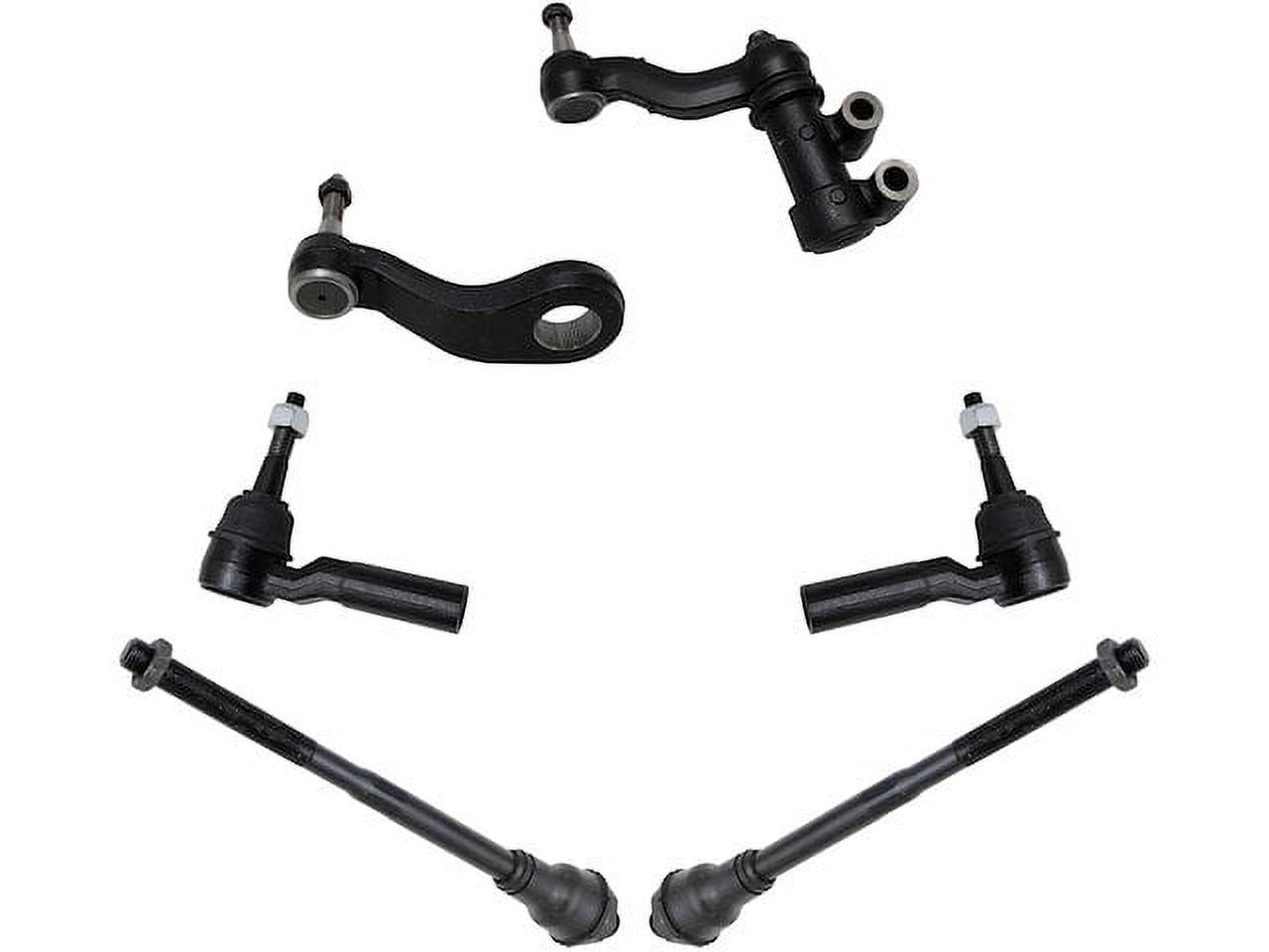 Tie Rod End Idler Arm Pitman Arm Kit 6 Piece Compatible with 2011