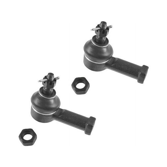 Tie Rod End Set 2 Piece - Compatible with 1986 - 1989 Mazda 323 1987 1988